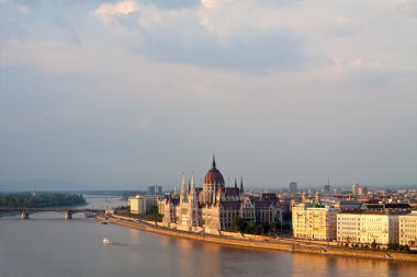 Panorama of Budapest clipart
