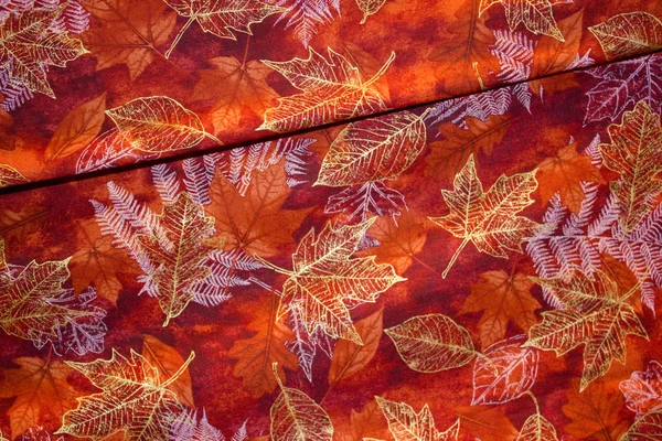 Goldener Herbst auf Gewebe — Stockfoto