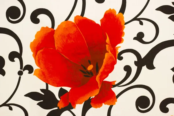红罂粟是爱的 simbol — 图库照片