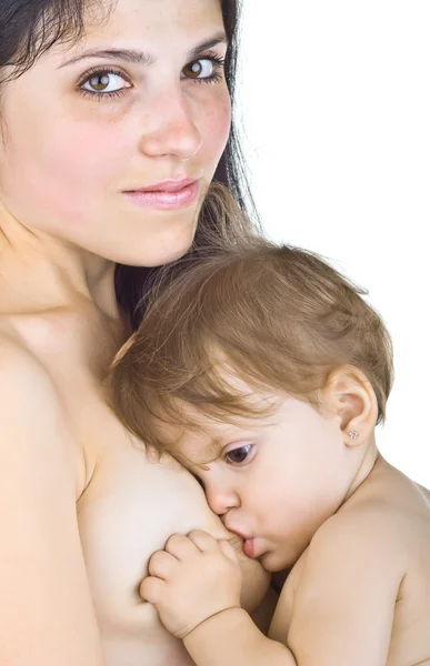 Mãe Amamentação — Fotografia de Stock