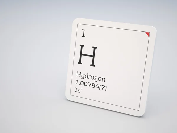 Водород - элемент периодической таблицы — стоковое фото