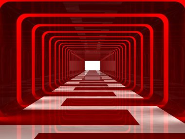 Red corridor clipart