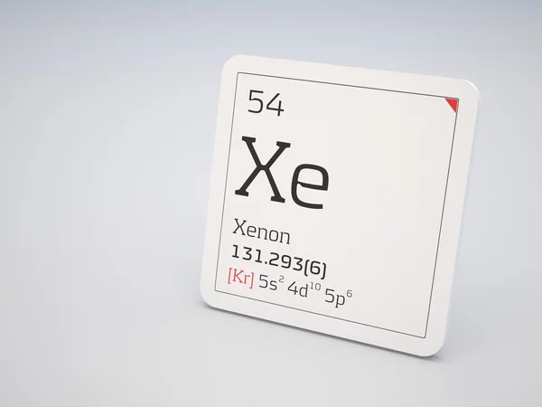 Xenon - simbolo Xe — Foto Stock