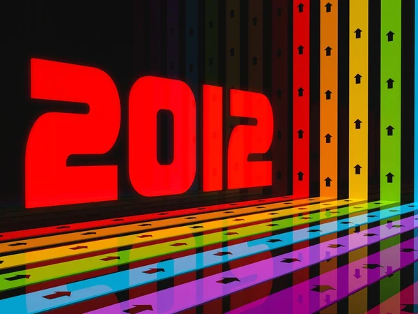 2012 boldog új évet! — Stock Fotó