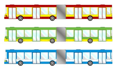 Vehicle pack - long bus clipart