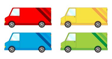 Vehicle pack - transporter car clipart