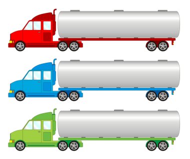 Vehicle pack - tank, cistern car clipart