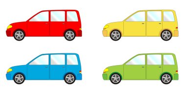 Vehicle pack - liftback, combi clipart