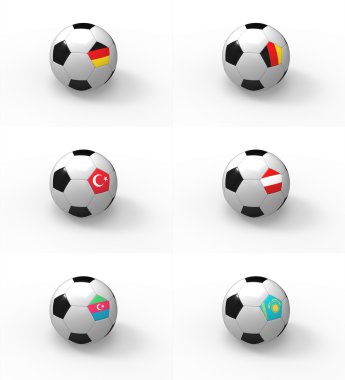 Euro 2012, bayrak - futbol topuyla grup bir