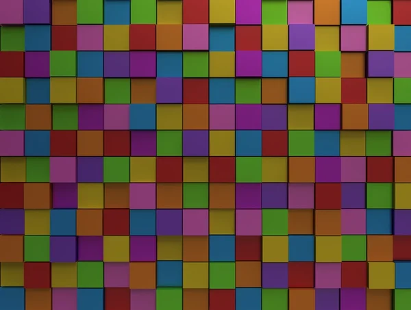 Abstract background - different color cubes