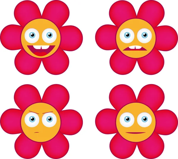 stock vector Flower smiles