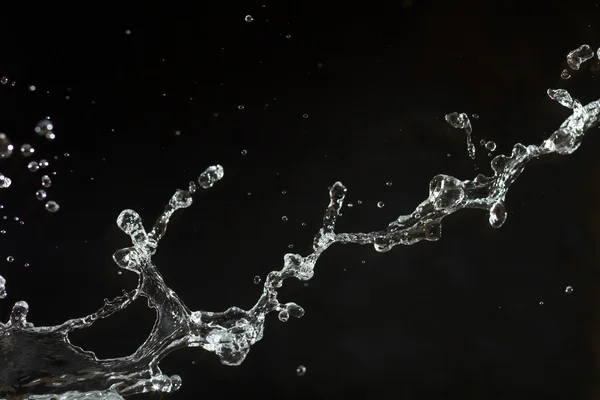 Fundo com salpicos de água.Gota de água — Fotografia de Stock