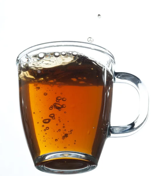 Tea on the glass — Stock Photo, Image