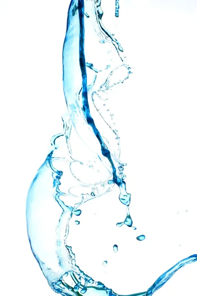 Spruzzando acqua dolce blu — Foto Stock