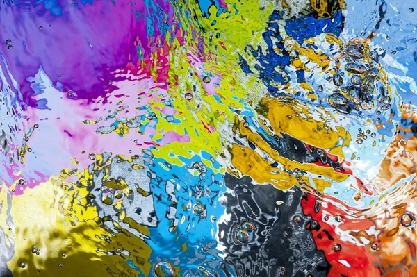 Surface de l'eau colorée — Photo