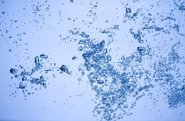Μπλε φυσαλίδες νερού — Φωτογραφία Αρχείου