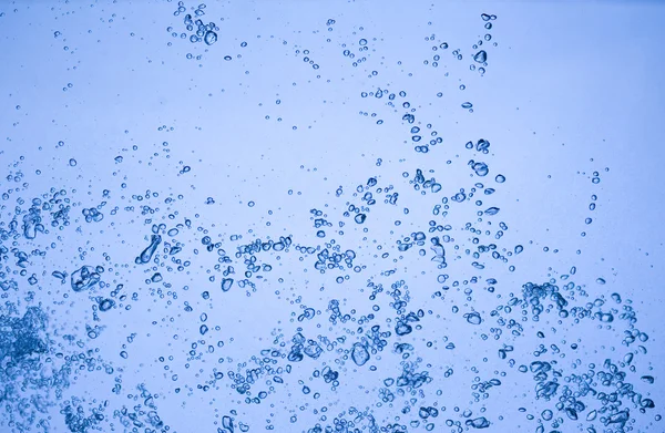 Blaue Wasserblasen — Stockfoto