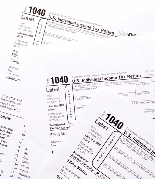 1040 formulário fiscal — Fotografia de Stock