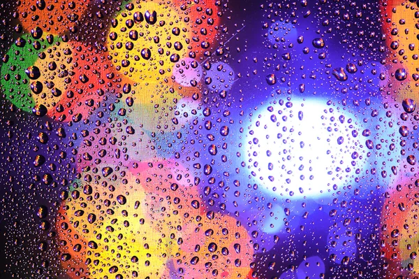 Kolor tła z kropli wody — Zdjęcie stockowe