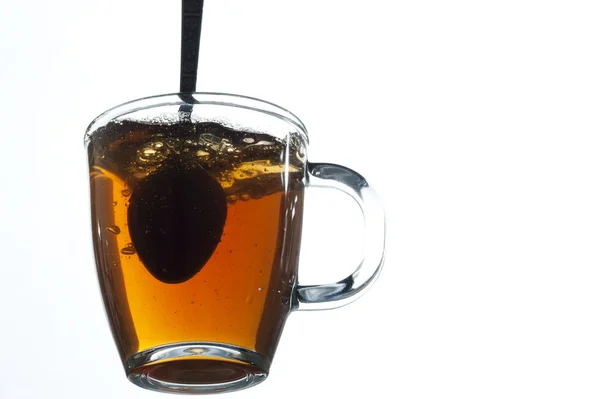 Чай на стакане — стоковое фото