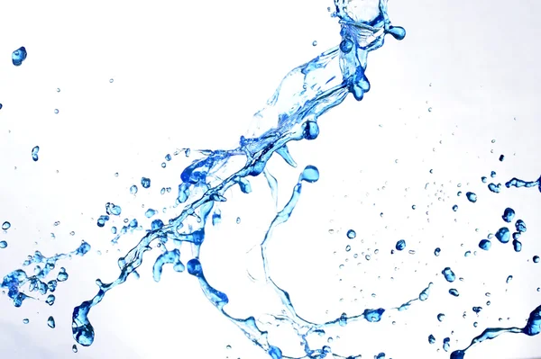 Salpicar agua azul fresca — Foto de Stock