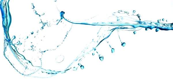 Spruzzando acqua dolce blu — Foto Stock