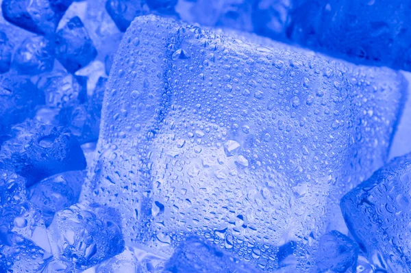 Bakgrund med blå isbit — Stockfoto