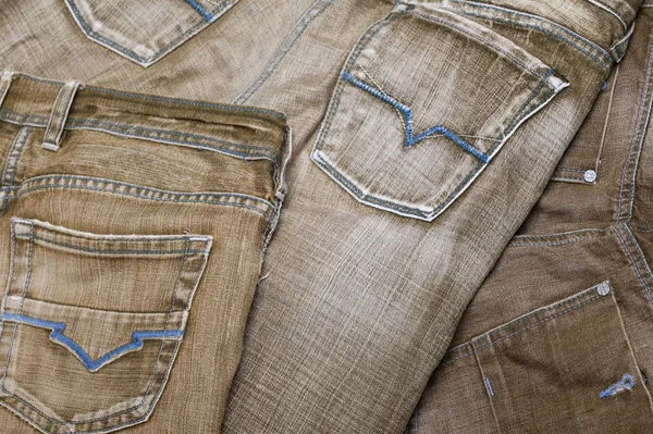 Šedé džíny materiál — Stock fotografie