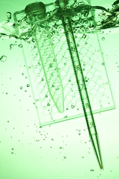 녹색 테스트 tube.chemical 연구 — 스톡 사진