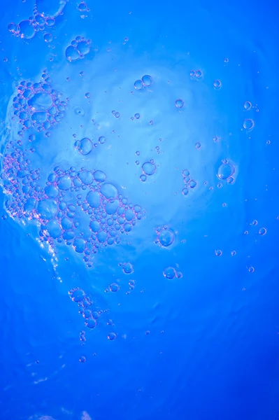 Blauwe bubbels Stockafbeelding