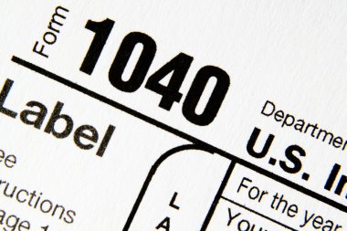 1040 tax form clipart