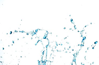 Splashing fresh blue water clipart