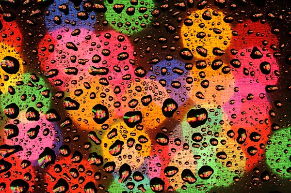Kolor tła z kropli wody — Zdjęcie stockowe