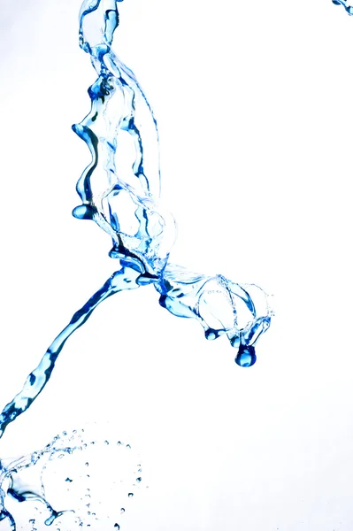 Splashing fresh blue water — Stock Photo, Image