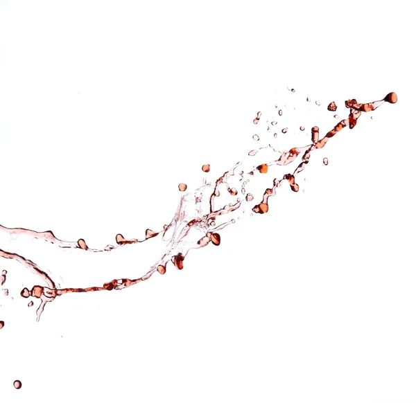 Splashing bebida vermelha fresca — Fotografia de Stock