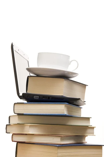 Książki i laptopa — Zdjęcie stockowe