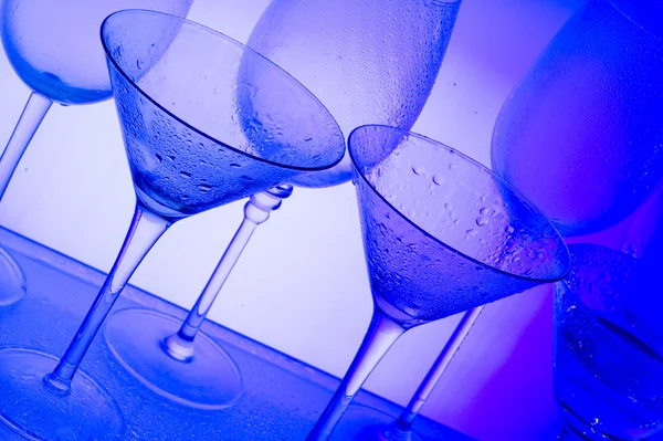 Blauw glas — Stockfoto