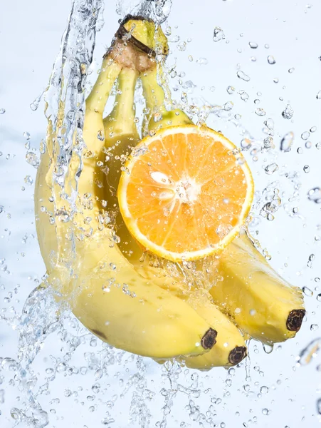 stock image Banana and orange