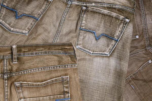 Šedé džíny materiál — Stock fotografie