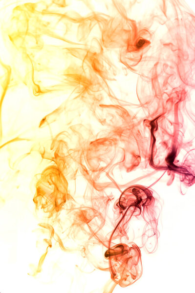 Creative smoke isolate on white background. Abstract fumes