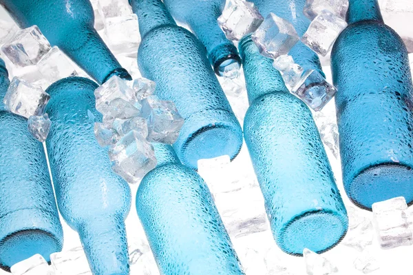 Blauwe fles — Stockfoto