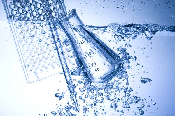 Chemical laboratory glass — Stock Photo, Image
