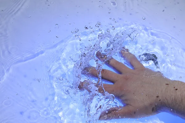 手を水 — ストック写真