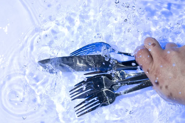 食器を洗う — ストック写真