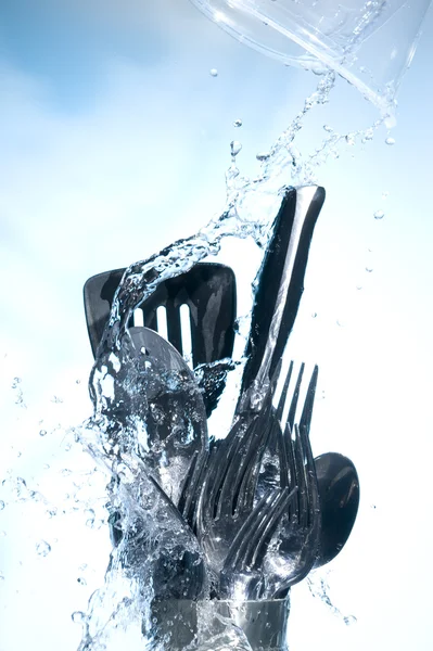 Geschirr waschen — Stockfoto