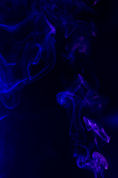Creative color smoke. Abstract fumes