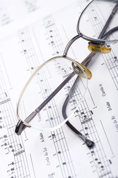 stock image Note pad and glasses