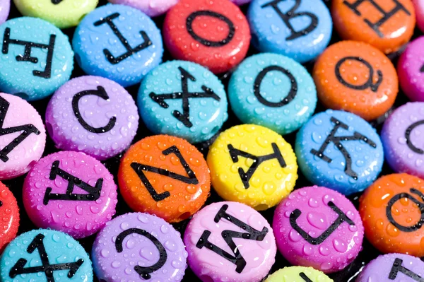 Alfabeto sfondo colorato — Foto Stock