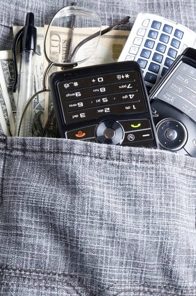Dollar and cell phone — Stock Photo, Image