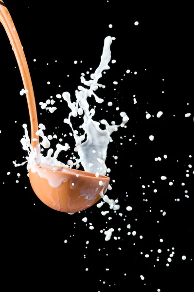 Scoop och mjölk — Stockfoto